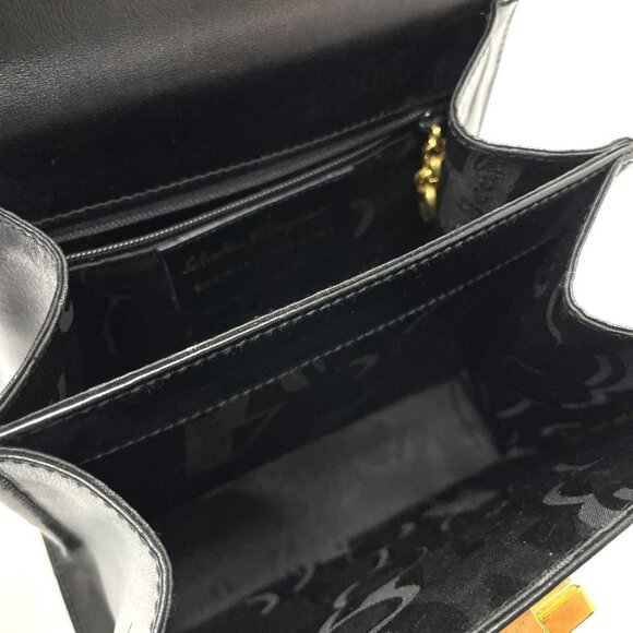 SALVATORE FERRAGAMO Black Shoulder Bag - Picture 11 of 13